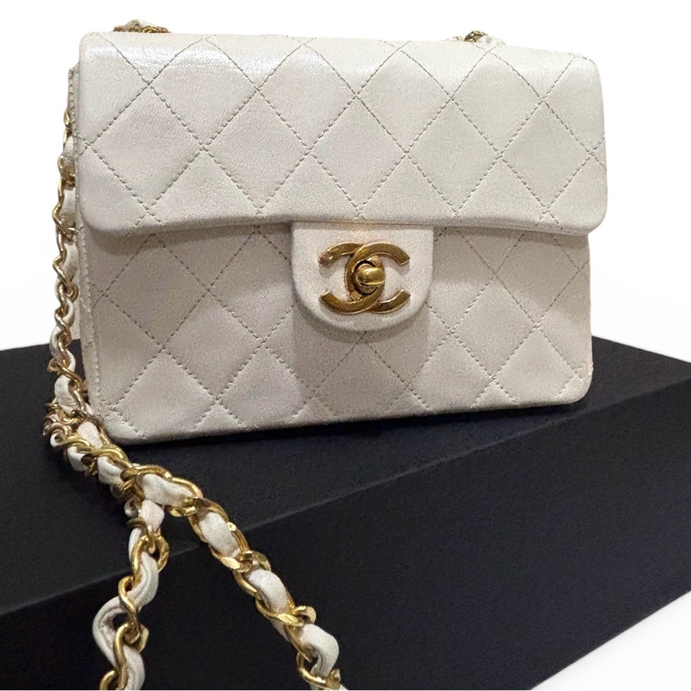 2004’ Vintage CHANEL Quilted Mini Square Flap Bag